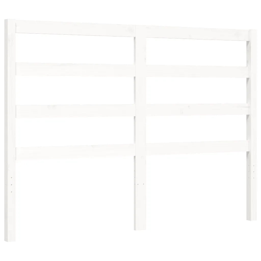 Giroletto senza Materasso-Struttura Letto Bianco 160x200 cm Legno Massello Pino 831666