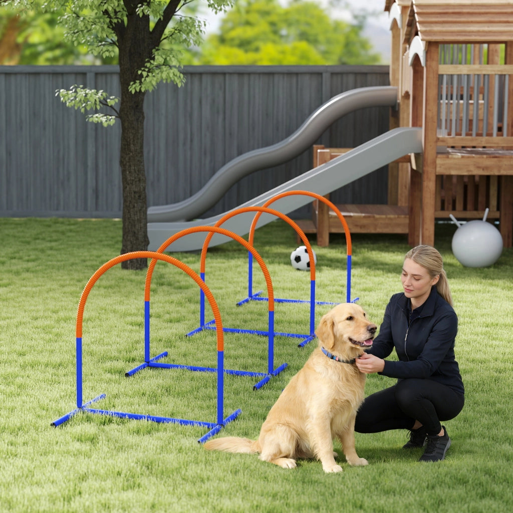 Set Agilit¨¤ per Cani ¨C zephmum ¨C Blu e Arancione, 88x64x95 cm