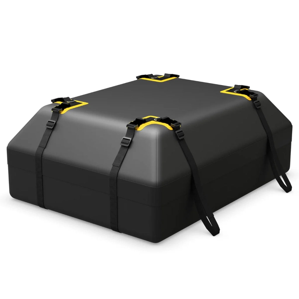 Borsa da tetto per auto 83 x 112 x 43 cm borsa da campeggio impermeabile di grande capacità in poliestere nero 20_0018720