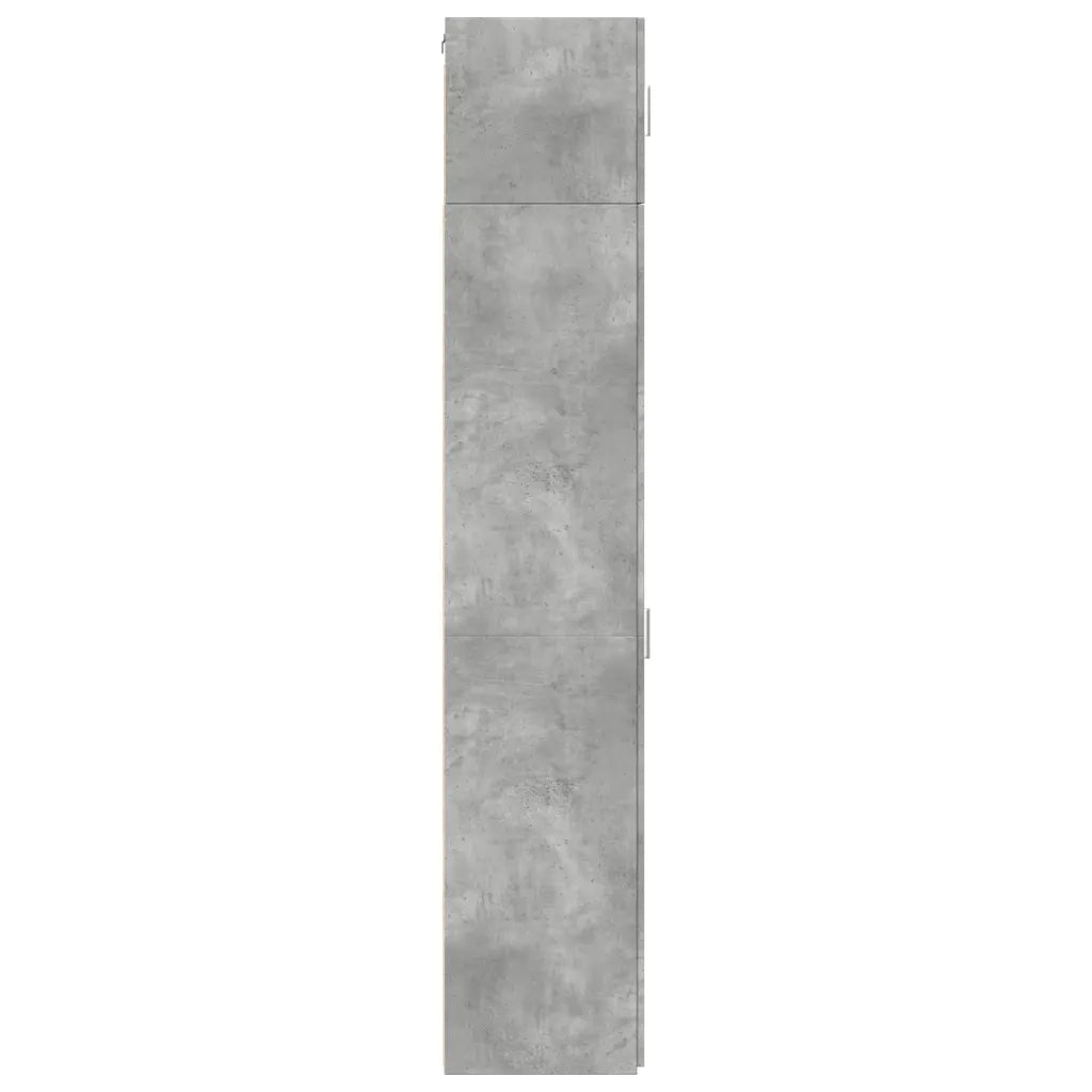 vidaXL Mobile Sottile Grigio Cemento 40x42,5x225 cm in Truciolato