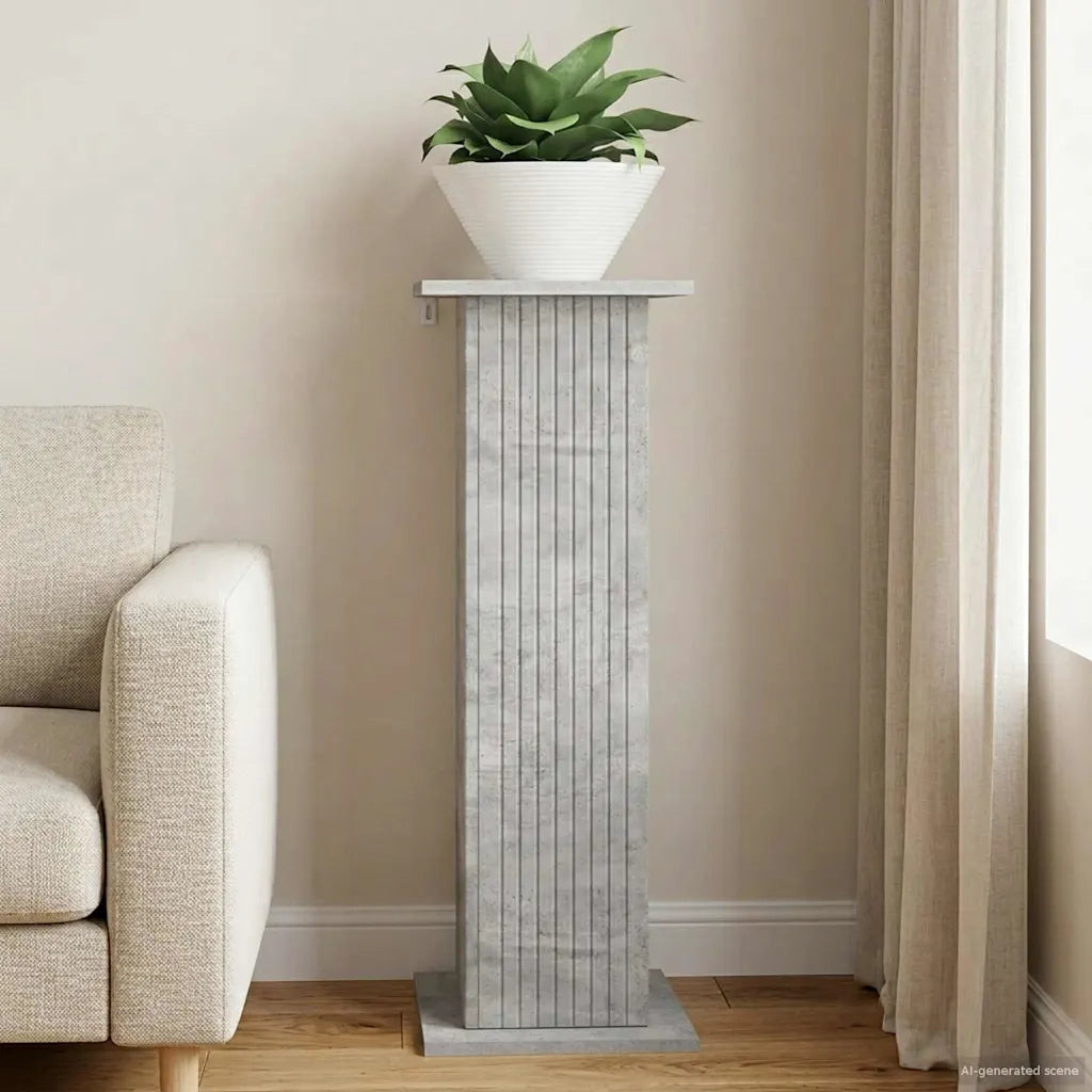 Supporto per piante | Sostegno per piante Grigio Cemento 30,5 x 30 x 80,5 cm