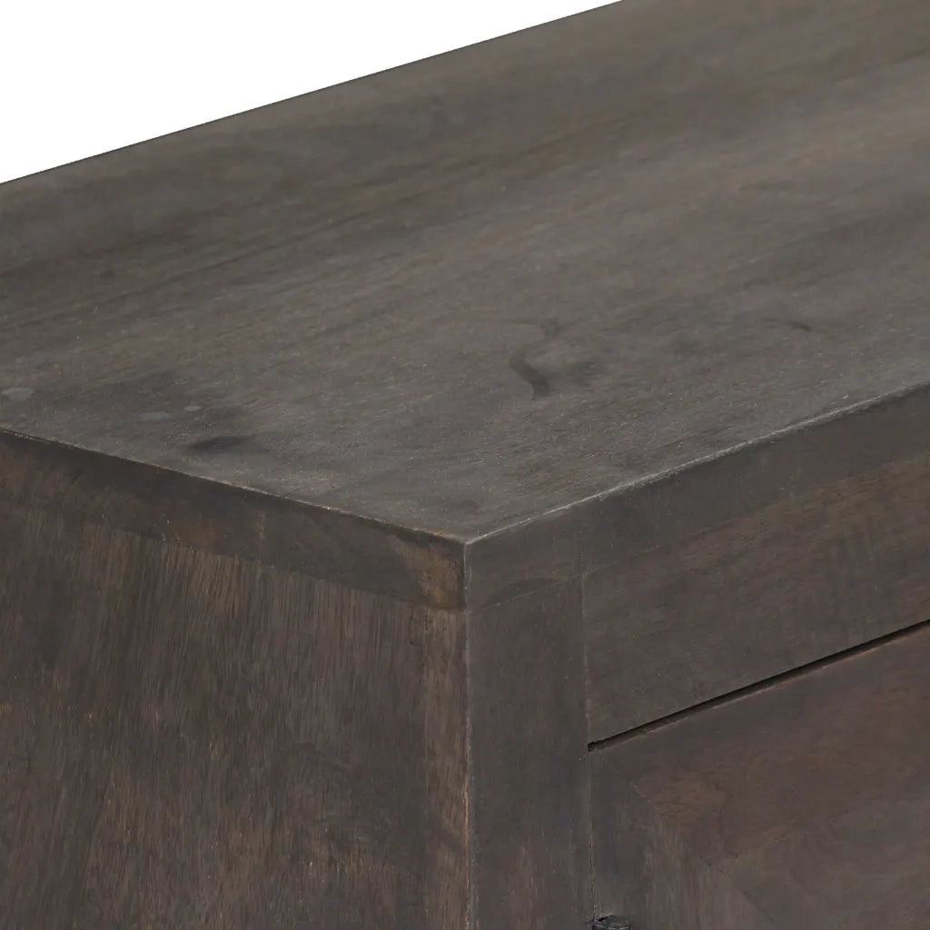 Mobile Porta TV in Legno Massello di Mango 140x30x45 cm 245910