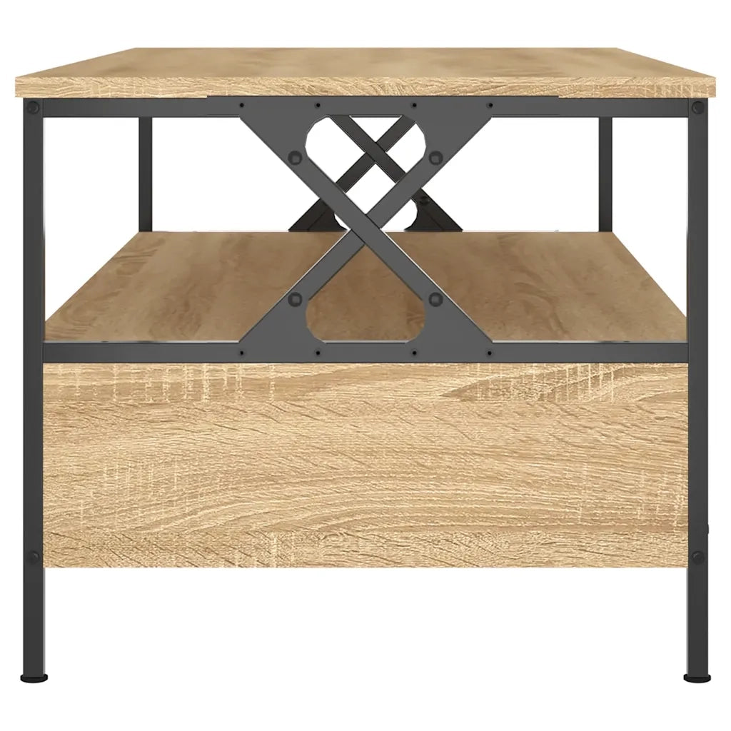 Tavolino da Salotto-Tavolino da soggiorno-Tavolo Rovere Sonoma 100x51x45cm Legno Multistrato 268487