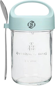 Set di contenitori per overnight oats in vaso di mason - contenitore per muesli - set di contenitori per havermout