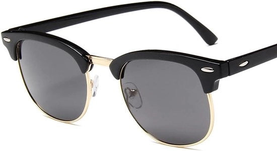 Soleil Polarizzante per Uomo e Donna, Occhiali Semi-Rimless Classici per gli Occhi contro il Sole