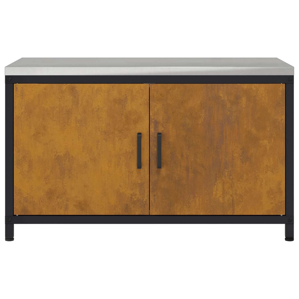 Stoccaggio in cucina con porta Ruggine 90 x 50 x 53 cm Acciaio 875002