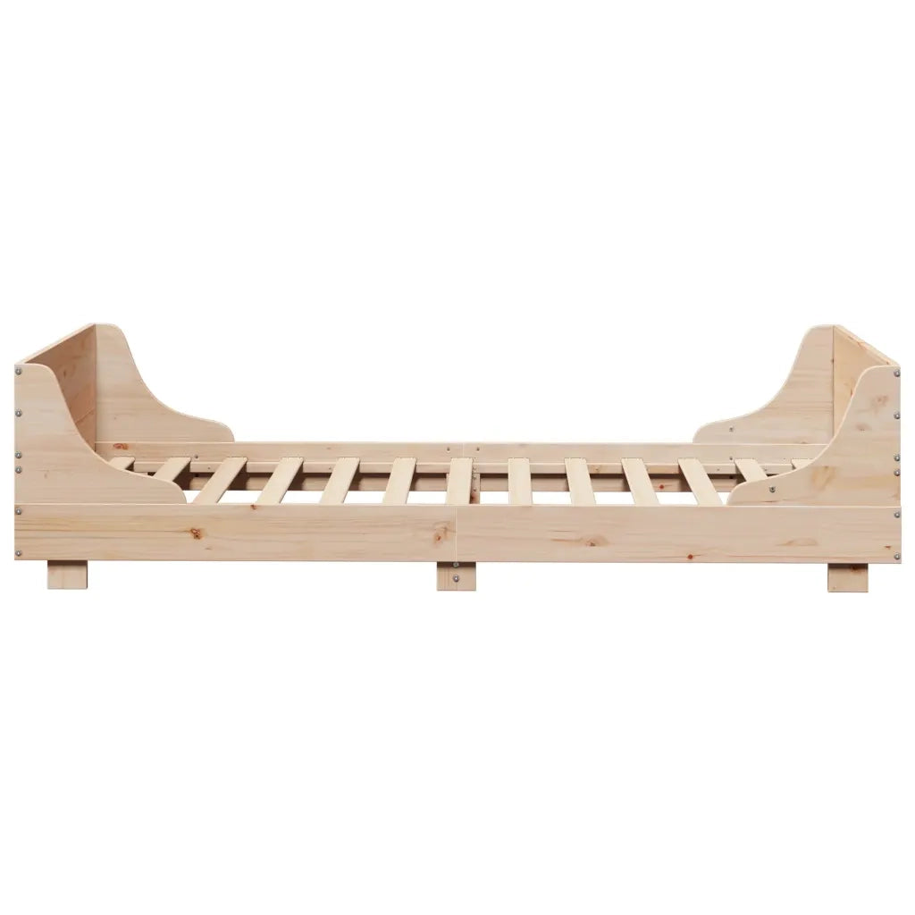 vidaXL Letto senza Materasso 75x190 cm in Legno Massello Pino