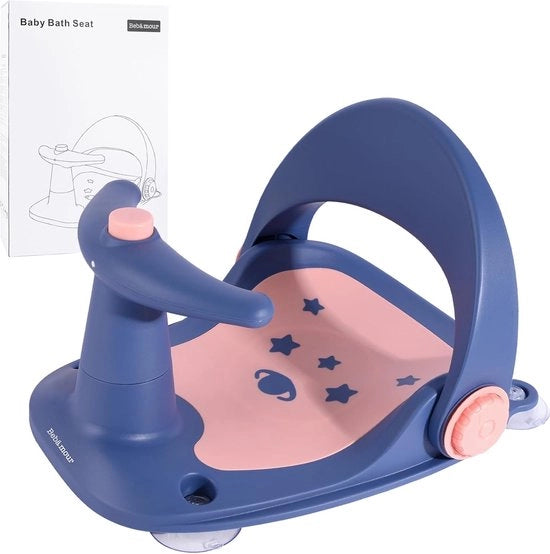Seggiolino per bambini con morsetto robusto, 3 posizioni, antiscivolo, per bambini in età prescolare, 6-18 mesi, colore blu scuro