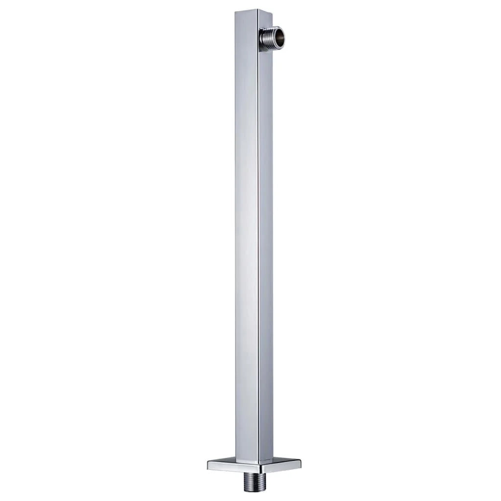 Braccio supporto doccia quadrato braccio per soffione doccia braccio per soffione doccia interno bagno acciaio inox 201 argento 30 cm 02_0003281
