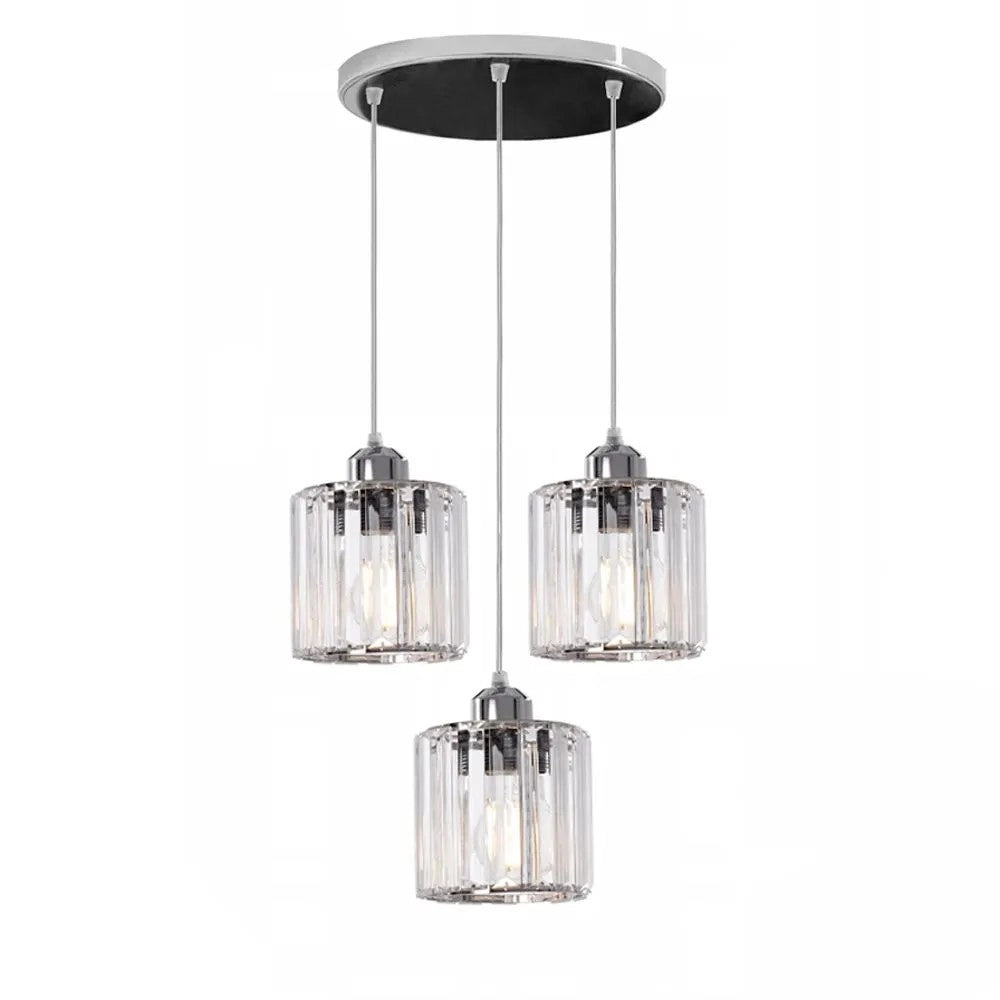 Lampada Da Soffitto Cristallo Argento APP510-3CPR
