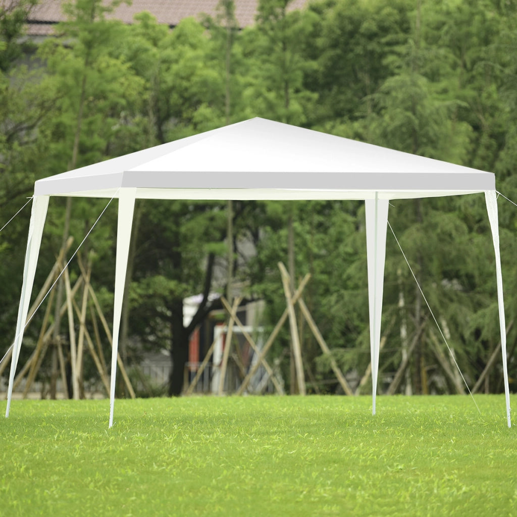 Tendone da esterno 3x3m con gambe rinforzate picchetti corde per vento, Gazebo robusto per feste e matrimoni-Gazebo
