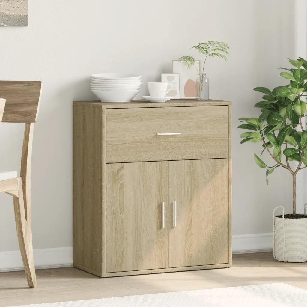 Credenza | Madia | Buffet da pranzo | Armadio da pranzo Rovere Sonoma 60x31x70 cm in Legno Multistrato