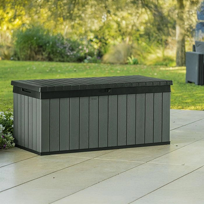Baule in resina DARWIN 120G by Keter, effetto legno - 454 litri