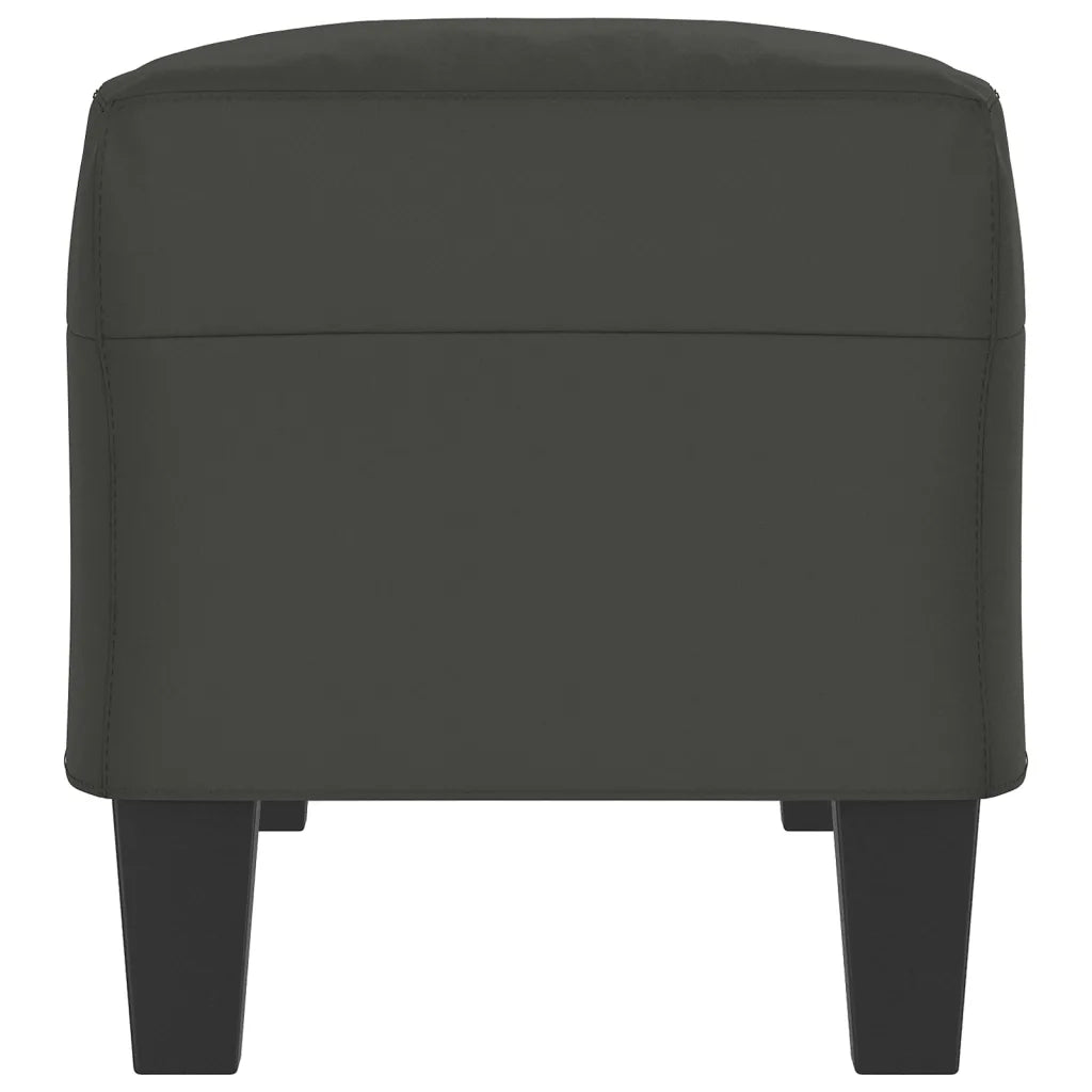 Panca grigio scuro 100x35x41 cm in Microfibra 349467