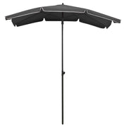 Ombrellone da Giardino-Ombrello da Balcone con Palo 200x130 cm Antracite