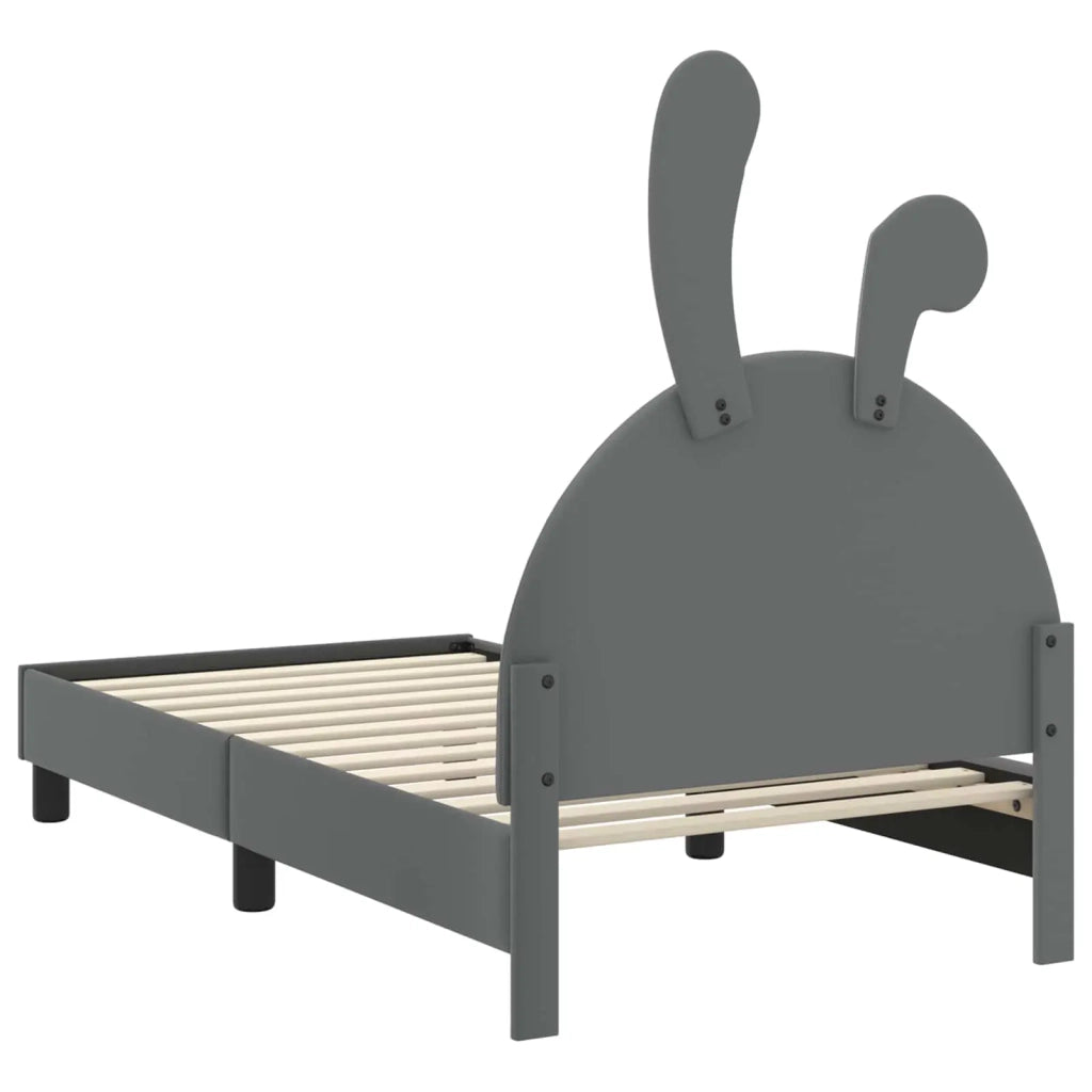 Struttura letto bambini con testata-Giroletto per bambini Grigio Chiaro 80 x 160 cm 157807