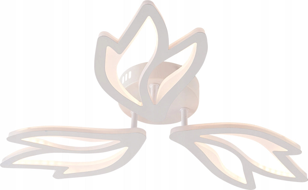 Lampada da soffitto fiore LED integrato bianca Vargo