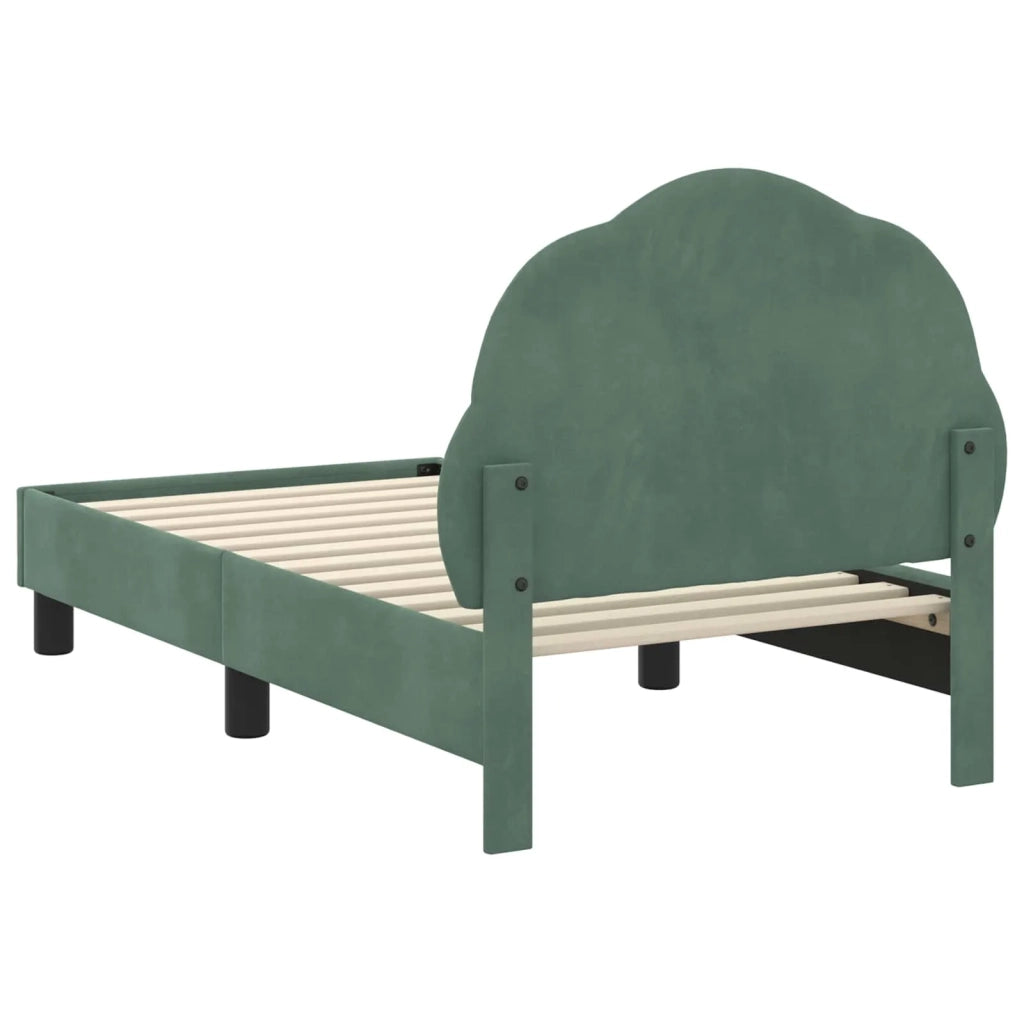 Struttura letto per bambini con testata Verde Mare 70 x 140 cm