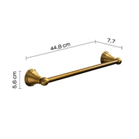 Portasalviette 45 cm da muro in acciaio inox e Cromall 7521-45 Gedy serie ROMANCE Bronzo