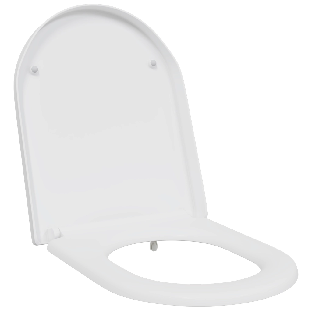 Sedile per Toilette a Rimozione Rapida con Soft Close Duroplast Bianco di