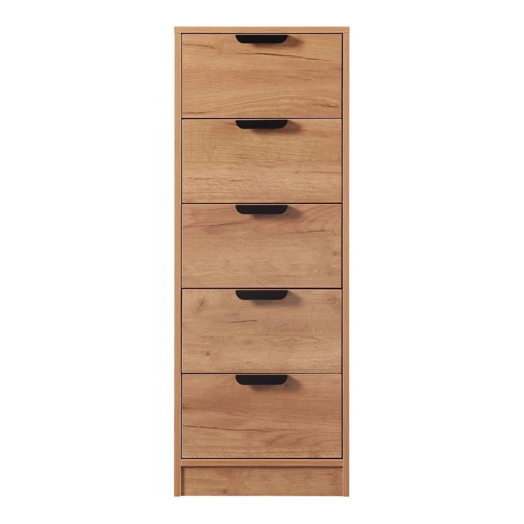 Cassettiera pratico mobile contenitore per ingresso soggiorno camera da letto MDF 108 x 40 x 40 cm effetto rovere 03_0009315