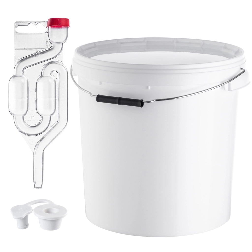 Contenitore di fermentazione KADAX da 20 litri, secchio per vino, liquori, birra, sidro + tubo di sughero