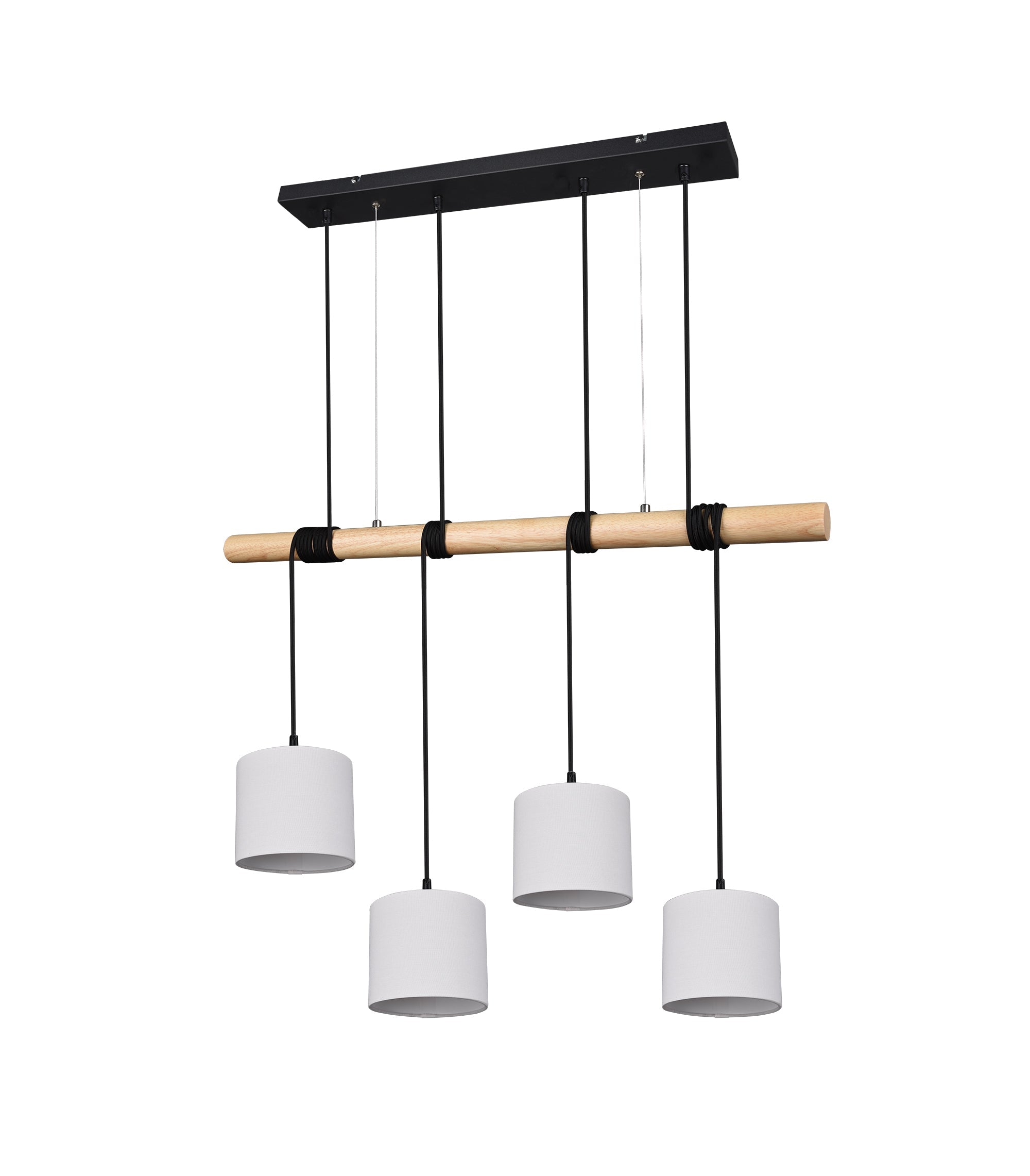 Lampada a Sospensione da Interno a LED in Metallo Nero Opaco