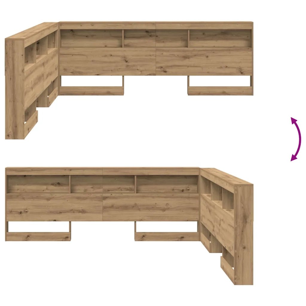 Testata contenitore Rovere artigianale 180 cm Legno multistrato 3335516