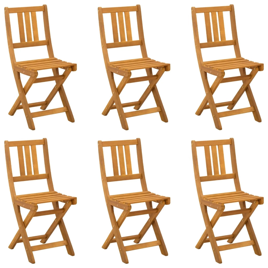 Sedie Bistro da Giardino 6 pcs Naturale 3416291