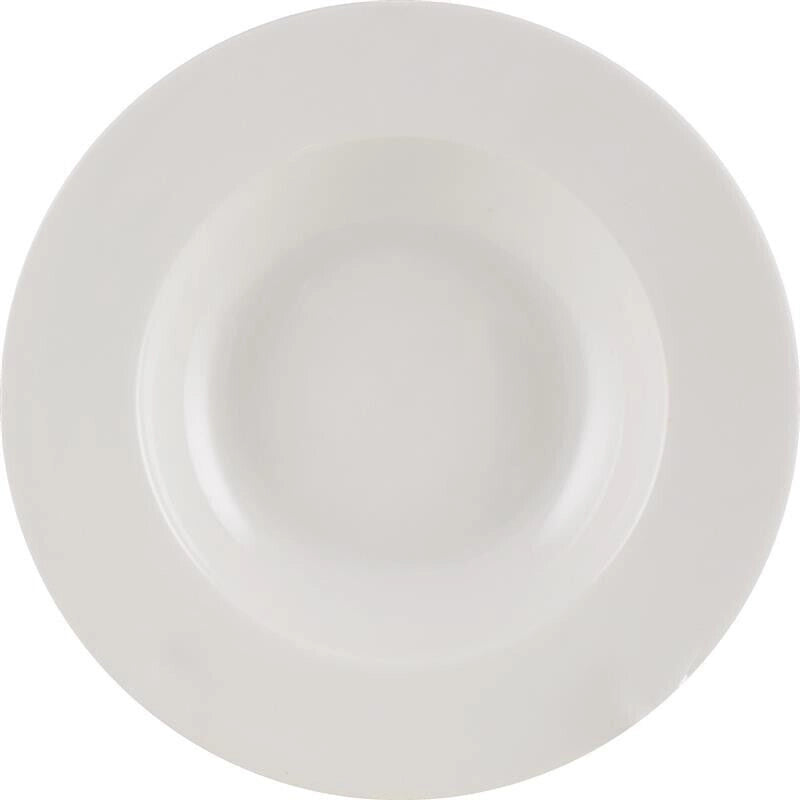 MA MAISON GEMMA PIATTO FONDO BIANCO CM.21 IN PORCELLANA