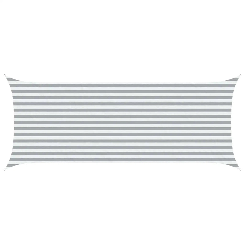 Vela da ombra solare Grigio chiaro e bianco 5 x 2 m 42031116