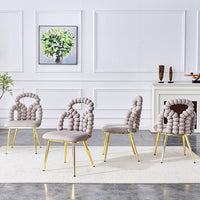 Set 2 sedie da pranzo - Xylo - velluto grigio gambe dorate