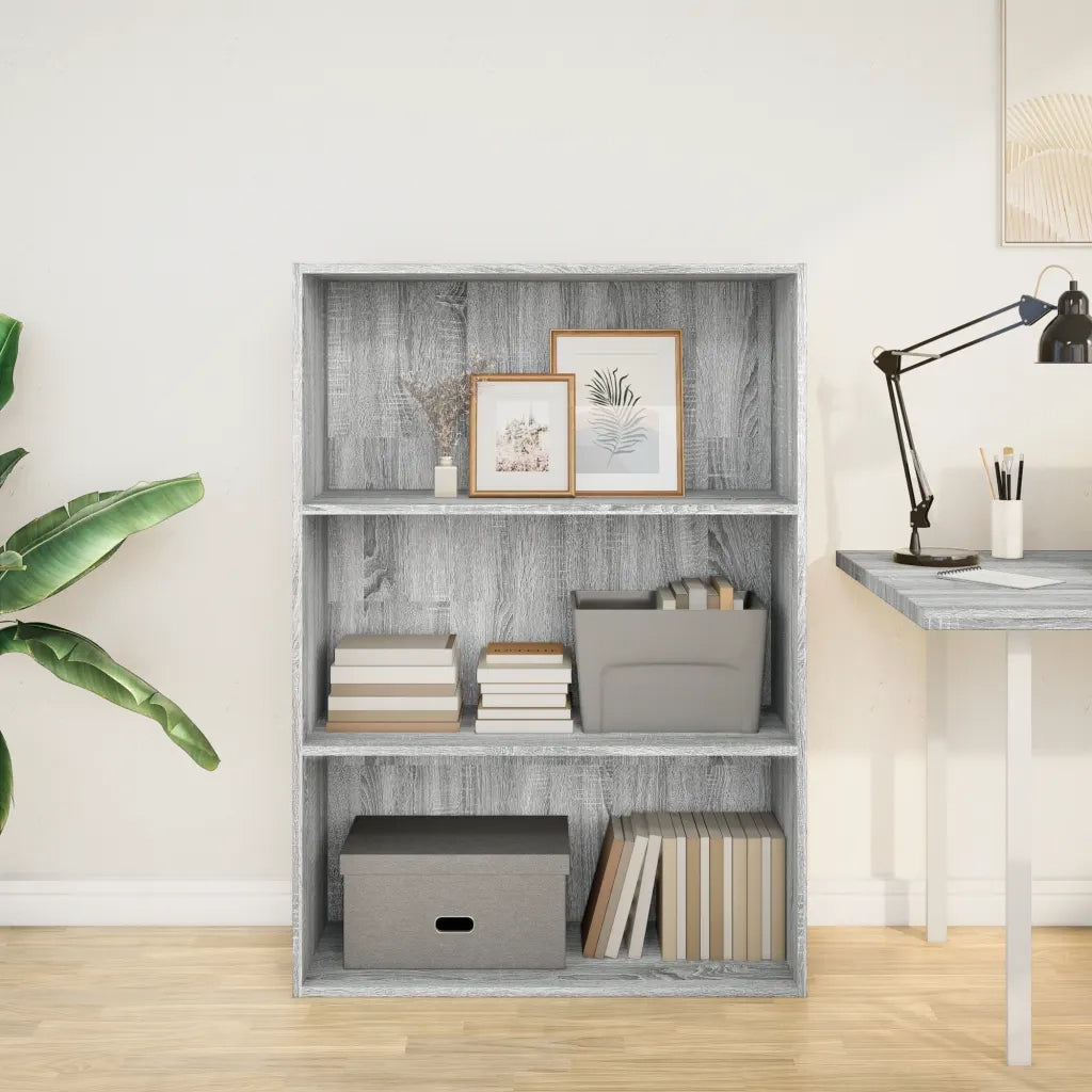 Libreria Grigio Sonoma 80x30x114 cm in Legno Multistrato 857936