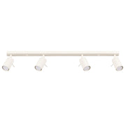 Lampada da parete moderna a soffitto Bittersweet Shimmer Ring a 4 luci in acciaio beige