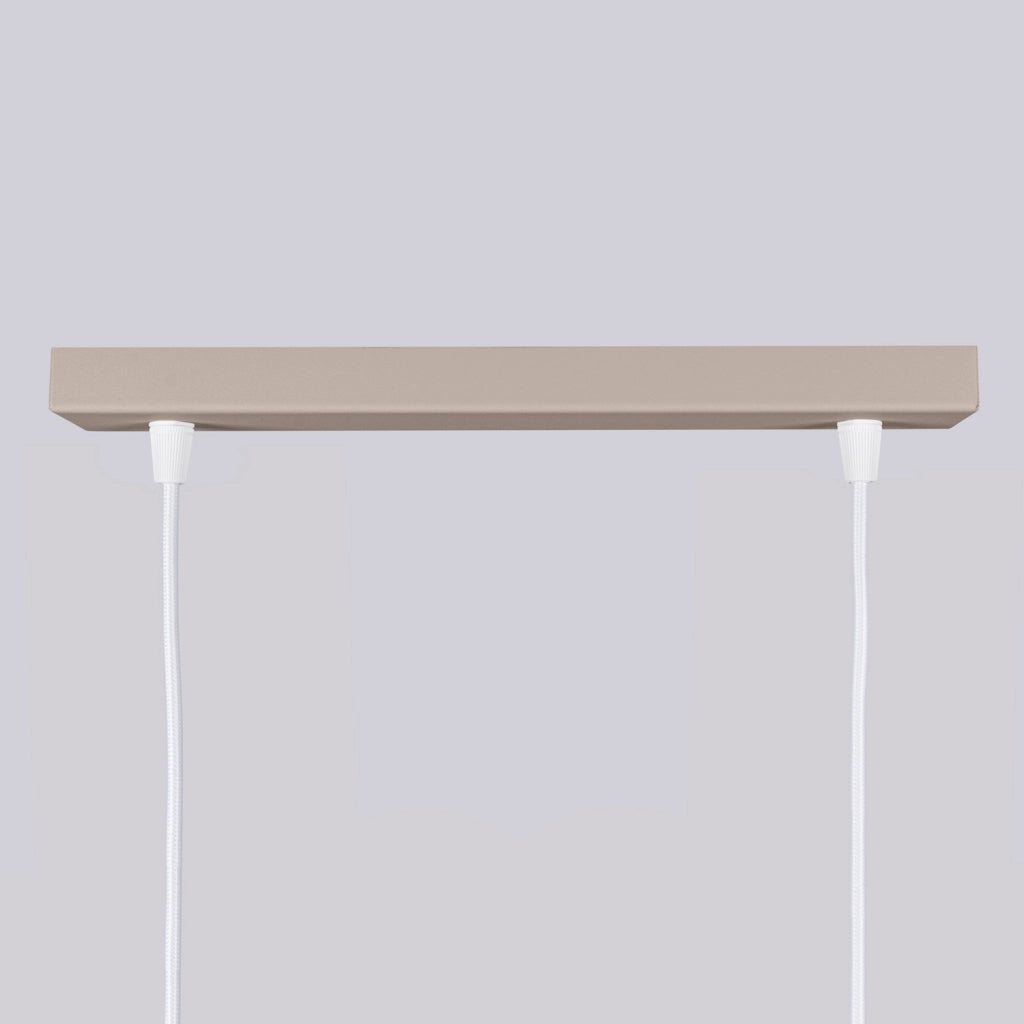 Lampada a sospensione barra 2 tubi taupe GU10 Pure Lume