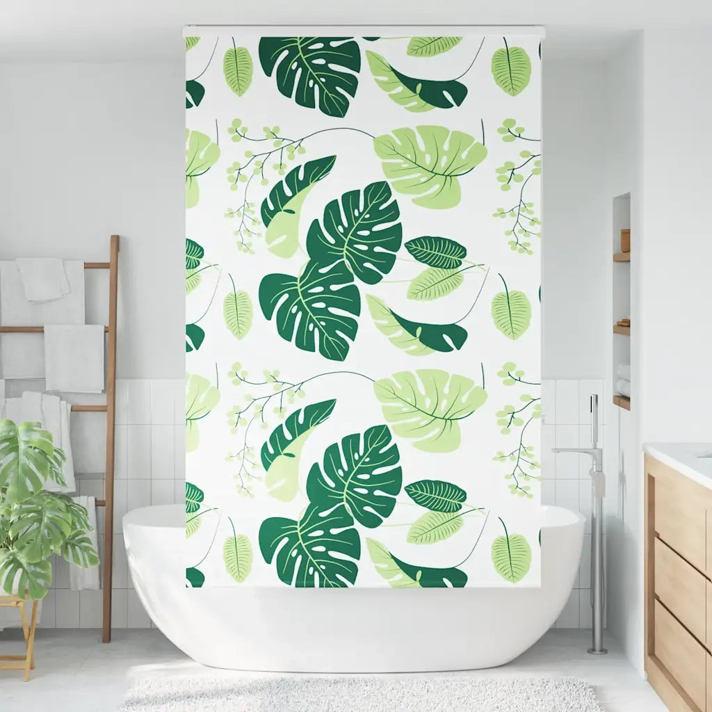 Tenda a Rullo Doccia con Cassonetto 120x240cm Larghezza Tessuto 4014970