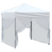 Tenda per Feste Pieghevole con Pareti Laterali Bianco 2x2 m 93510