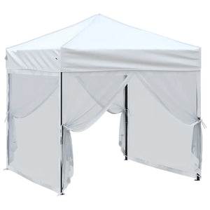 Tenda per Feste Pieghevole con Pareti Laterali Bianco 2x2 m 93510