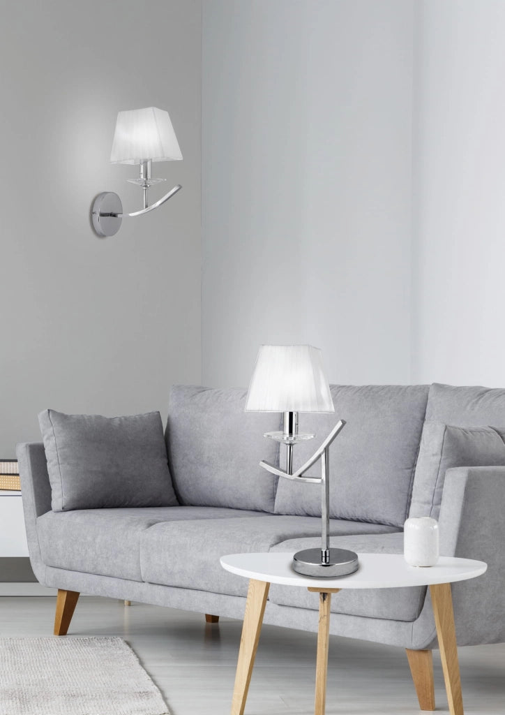 Lampada da tavolo Candellux Valencia 41-84609 cromata