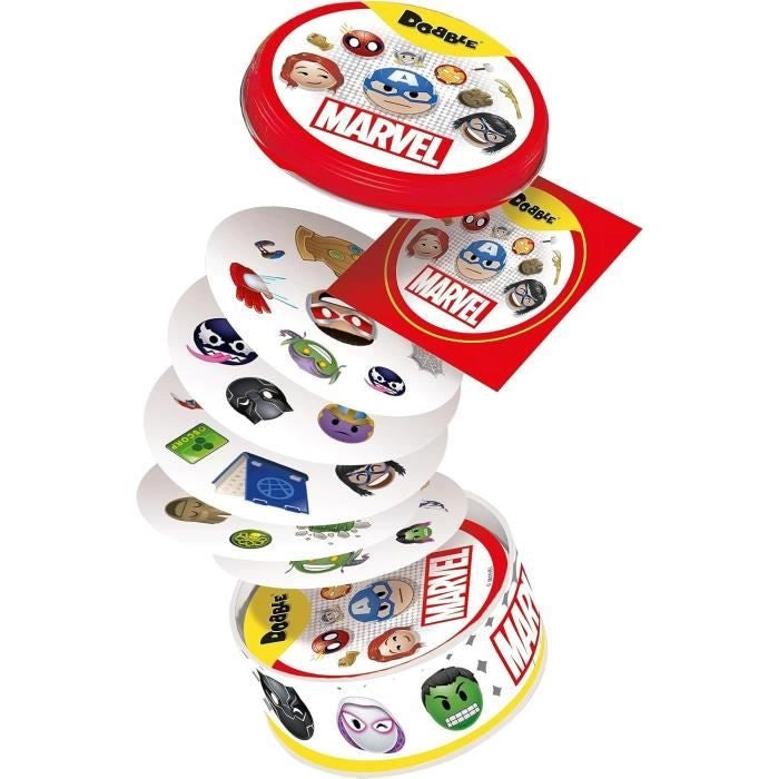 Gioco di società - ASMODEE - Dobble: Marvel Emoji (Eco Sleeve) - 6 anni - All'aperto - Misto
