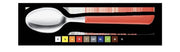 MAURY'S BEST QUALITY SET DA 6 CUCCHIAI DA TAVOLA DI COLORE ROSSO