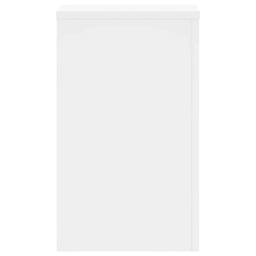 Portavasi mobili per fiori set da 2 30 x 30 x 50 cm legno ingegnerizzato bianco 02_0045275