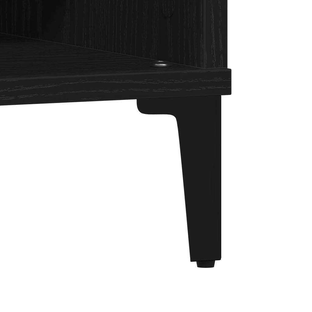 Tavolino da caffÃ¨ Nero Rovere 60x60x30 cm Legno ingegnerizzato