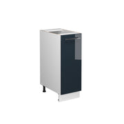 Armadio cucina dispensa alto Fame-Line Blu scuro lucido/Bianco 30 cm senza piano di lavoro Vicco