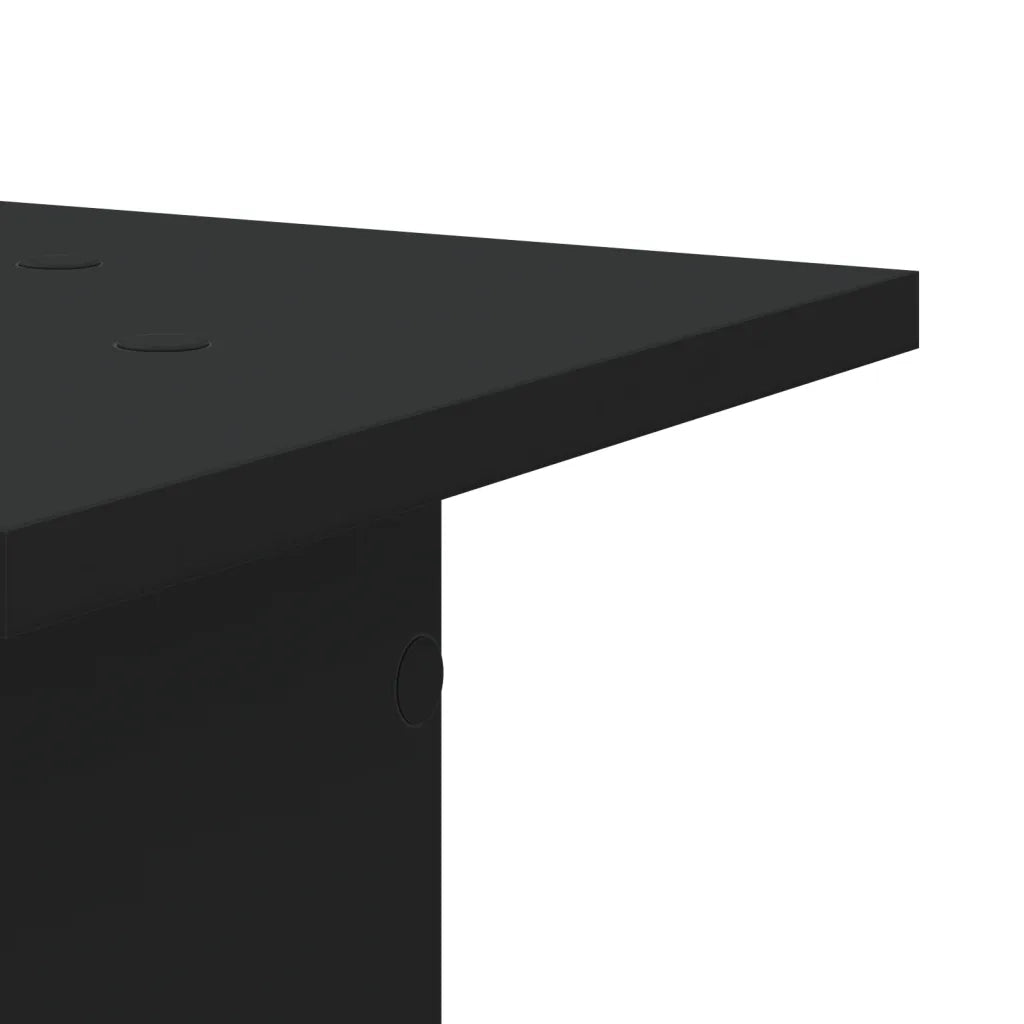 vidaXL Supporti Altoparlanti 2 pz Neri 30x30x80cm in Legno Multistrato