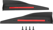 Diffusori Winglet Vleugels Zwart - Rokken Rocker Uitbreidingspaneel Splitter Lip - Adatto per Mustang Roush 2015+