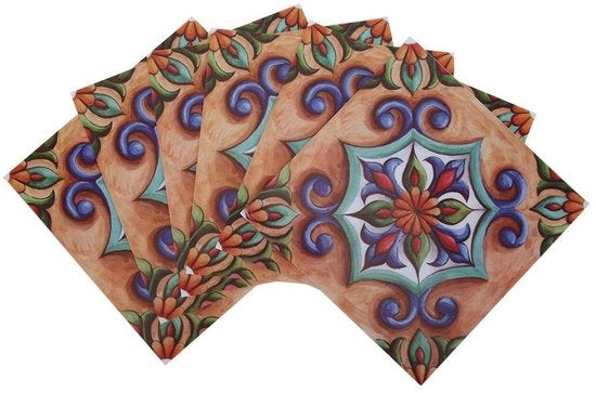 Tegelstickers Selfadesivi - 6 Pezzi - 20x20 cm - PVC Impermeabile - Cucina/Bagno - Facili da Installare - Stick per Parete