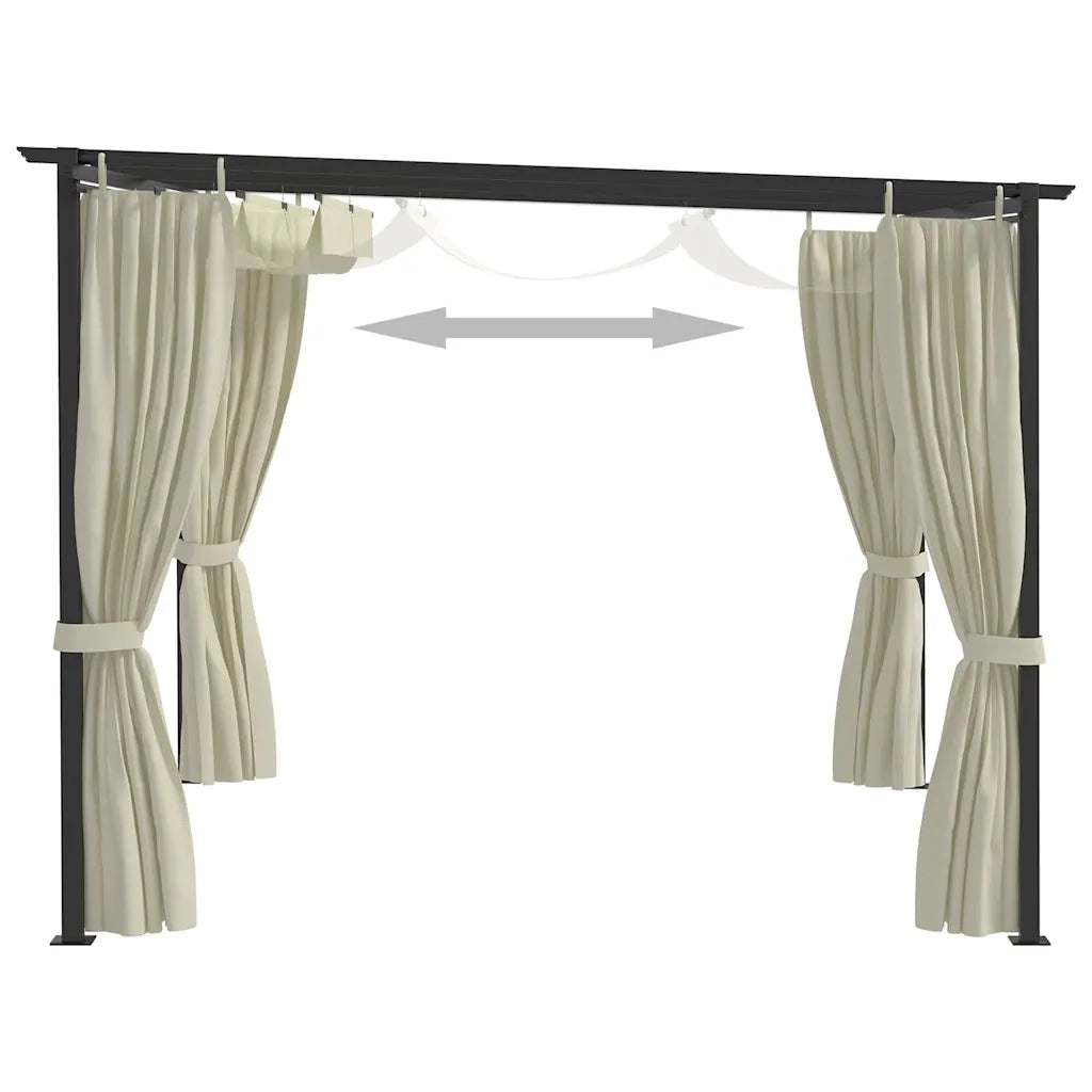 Gazebo 4x3 m Crema 3053420