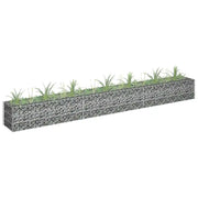 Gabbione Letto Rialzato in Acciaio Zincato 270x30x30 cm cod mxl 52335