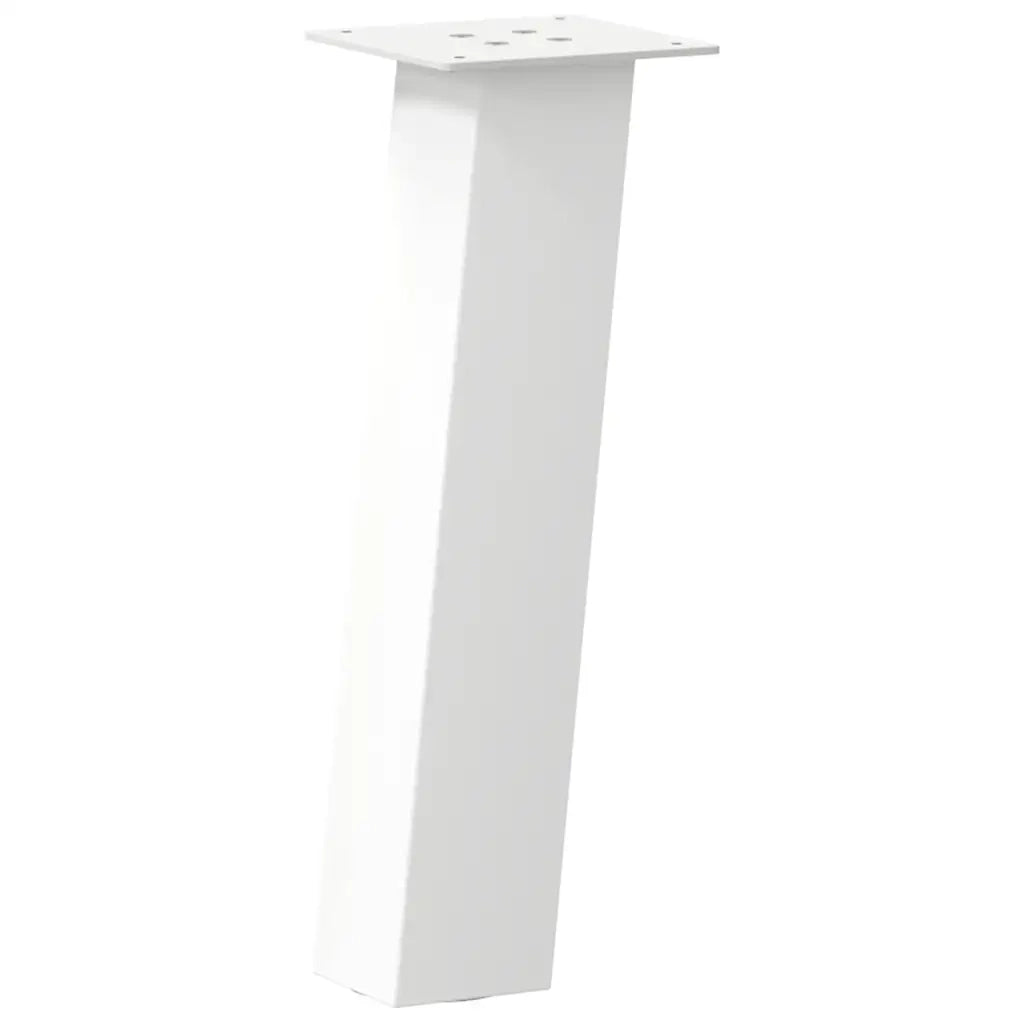 Gambe per tavolino da caffÃ¨ 4 pz Bianche 42 cm Acciaio
